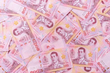 Tayland 100 Baht banknotları (yeni tasarım 2018 yılında yayınlandı)