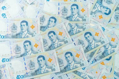Tayland 50 Baht banknotları (yeni tasarım 2018 yılında yayınlandı)
