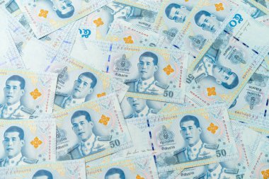 Tayland 50 Baht banknotları (yeni tasarım 2018 yılında yayınlandı)