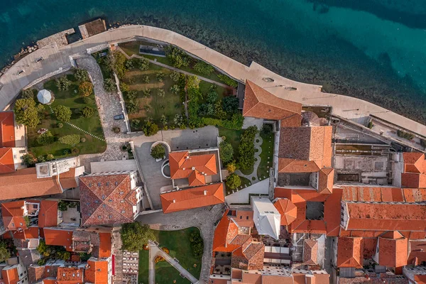 Aerial View Porec Old Town Popular Travel Destination Istria Croatia —  Fotos de Stock