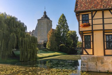 Steinfurt, Kuzey Ren-Vestfalya, Almanya 'da bir sokak manzarası