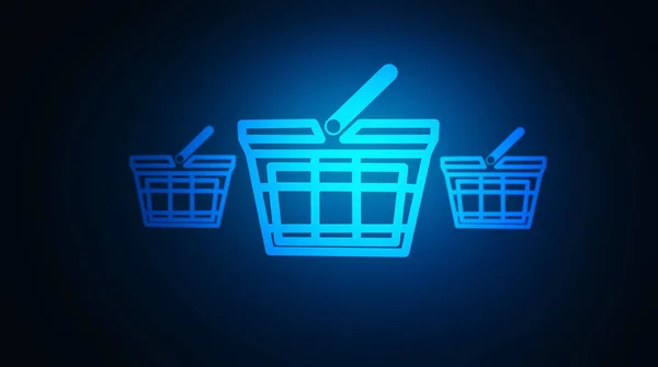 Shopping Basket Icon Concept Purchase — Stock Photo, Image