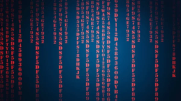 Encrypted Text Blue Background — Stock Photo, Image