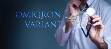 El yapımı bir virüs. Coronavirus konsepti. Doktor steteskop tutuyor.