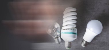 Masada farklı ampuller var.