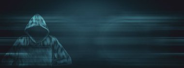 Siber güvenlik, kapüşonlu bilgisayar korsanı