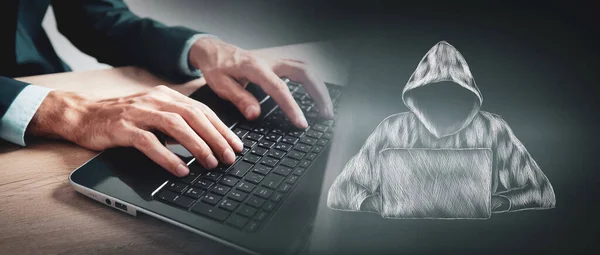 Betrouwbare Bescherming Aanvallen Hacker Aanvallen — Stockfoto