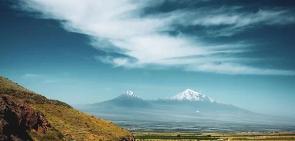 Ararat Schöne Aussicht Aus Armenien — Stockfoto