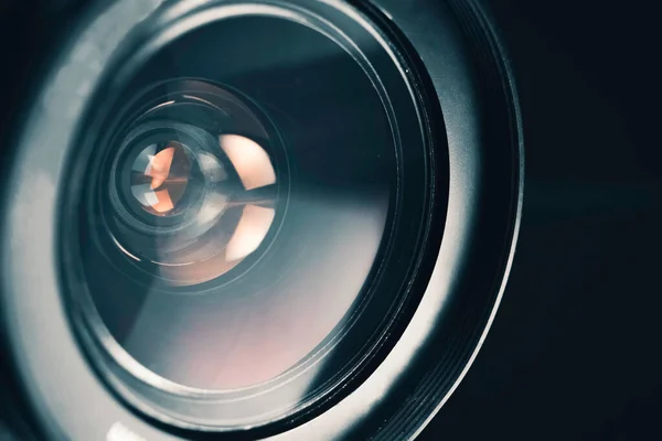 Κοντινό Πλάνο Ψηφιακή Κάμερα Αντανακλαστικό Ενός Φακού — Φωτογραφία Αρχείου