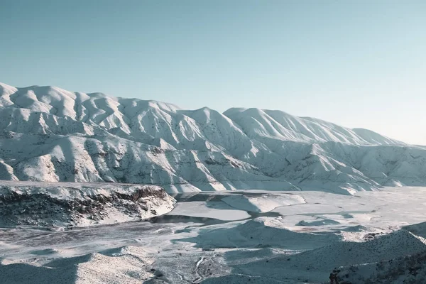 Příroda Zimních Horách Kopcích — Stock fotografie