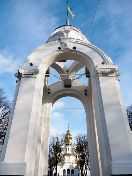 Kharkiv, Ukrayna-15 Mart 2016: 2 Mart 2022 'de, roket saldırıları sonucunda Rusya, ülkenin uluslararası adalete teslim edilmesi yönündeki davaların temeli olacak kutsal Myrrrh' lı kadınlardan oluşan bir tapınak da dahil olmak üzere üç kiliseye kasten zarar verdi.