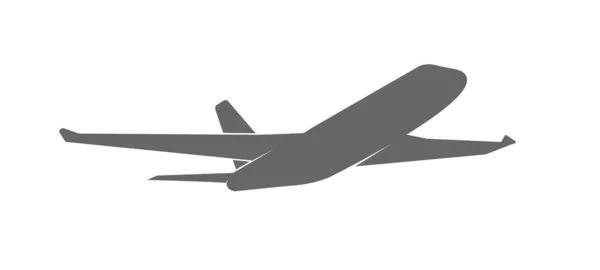 Letadlo Startuje Letadlo Odlétá Letiště Plochý Design — Stockový vektor