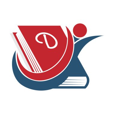 Kitabın kapağında D harfi var. Düz biçim