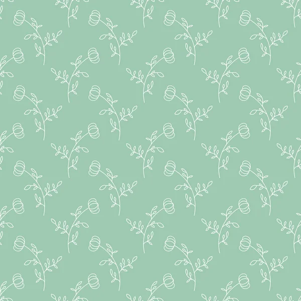 Patrón Sin Costura Floral Para Texturas Textiles Fondos Simples Estilo — Vector de stock