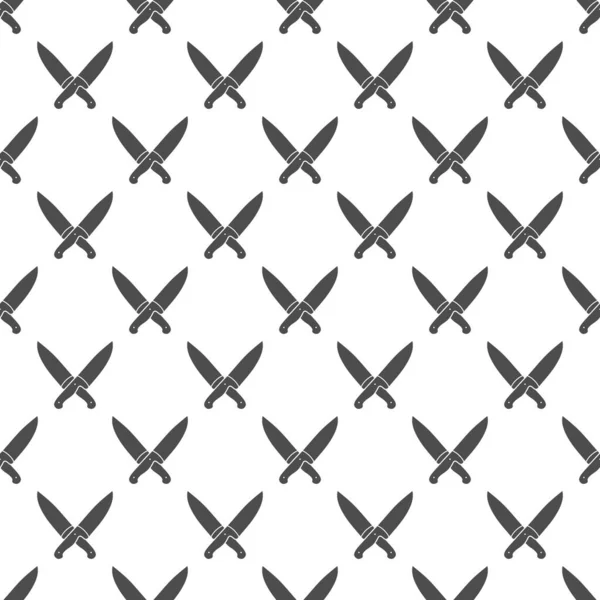 Бесшовный Рисунок Ножами Текстур Текстиля Упаковки Простых Фонов Плоский Стиль — стоковый вектор