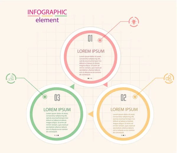 Infografías Con Iconos Para Negocios Finanzas Proyectos Planes Marketing Etapas — Vector de stock