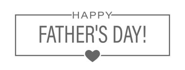 Bir kartpostal, kapak, afiş, poster ve tematik tasarım için Babalar Günün kutlu olsun. Düz biçim.