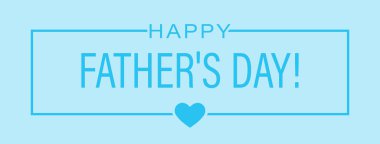 Bir kartpostal, kapak, afiş, poster ve tematik tasarım için Babalar Günün kutlu olsun. Düz biçim.