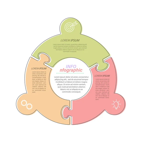 Étapes Développement Amélioration Formation Infographies Avec Icônes Action Visuelle Pour — Image vectorielle