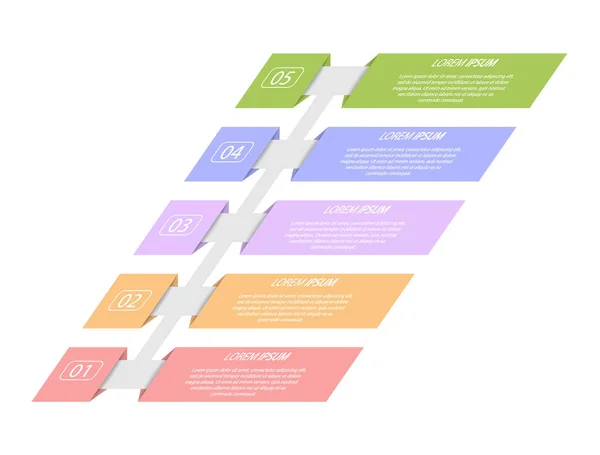 Stages Development Improvement Training Infographics Visual Action Icons Business Finance — Stockvektor