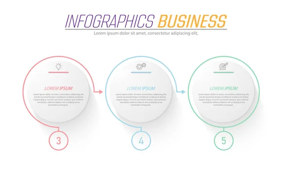 Infographie Visualisation Des Données Commerciales Des Projets Des Formations Des — Image vectorielle