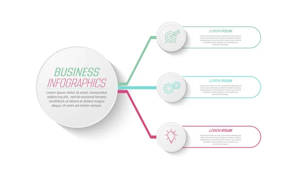 Infografías Pasos Visualización Datos Empresariales Proyectos Capacitaciones Planes Desarrollo Estrategias — Archivo Imágenes Vectoriales