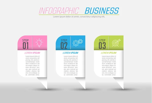 Infographie Étapes Développement Marketing Workflow Plan Stratégie Affaires Avec Des — Image vectorielle
