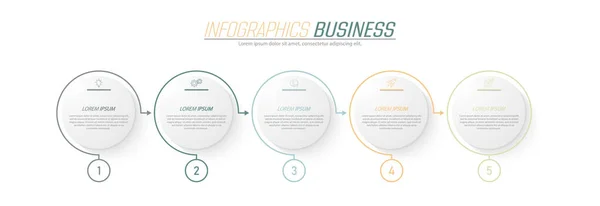Infographie Visualisation Des Données Commerciales Des Projets Des Formations Des — Image vectorielle