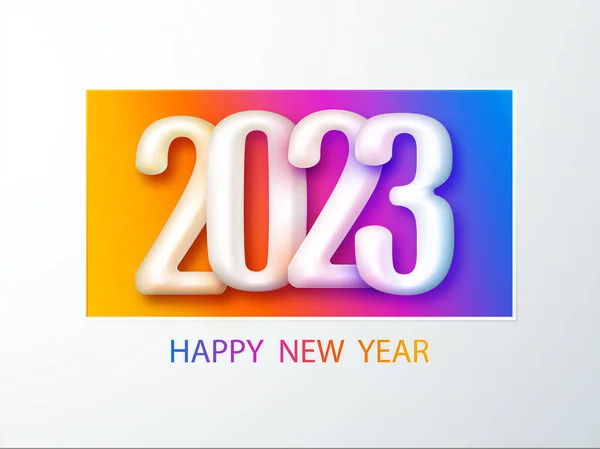 Happy New Year 2023 Cover Cover Design Happy New Year — Image vectorielle