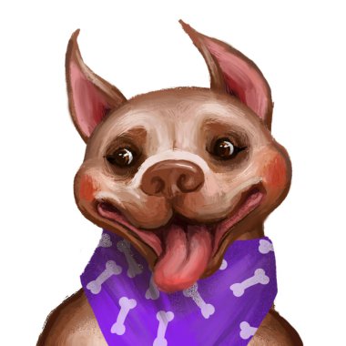 Staffordshire boğa teriyerinin portresi