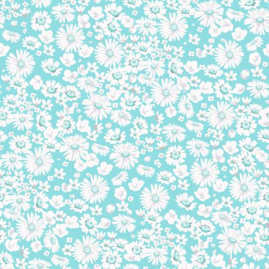 Çiçeksiz desenli papatya çayırı