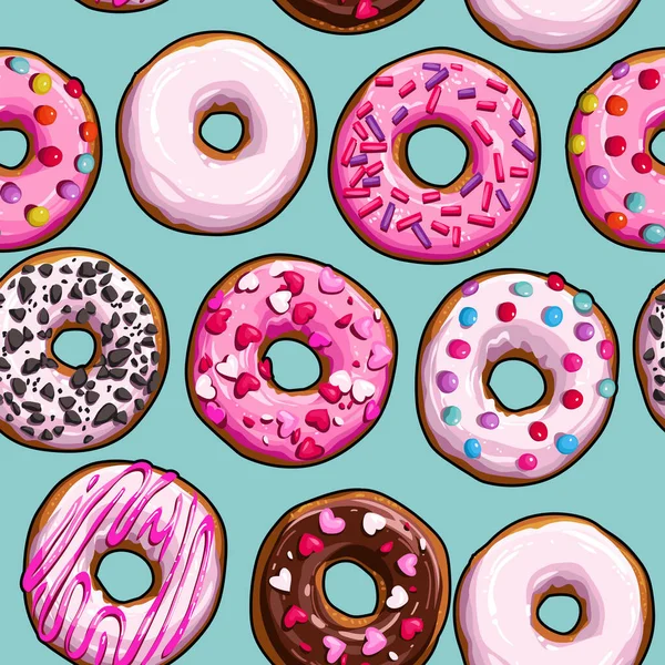 Pembe çöreklerle kusursuz bir arka plan.