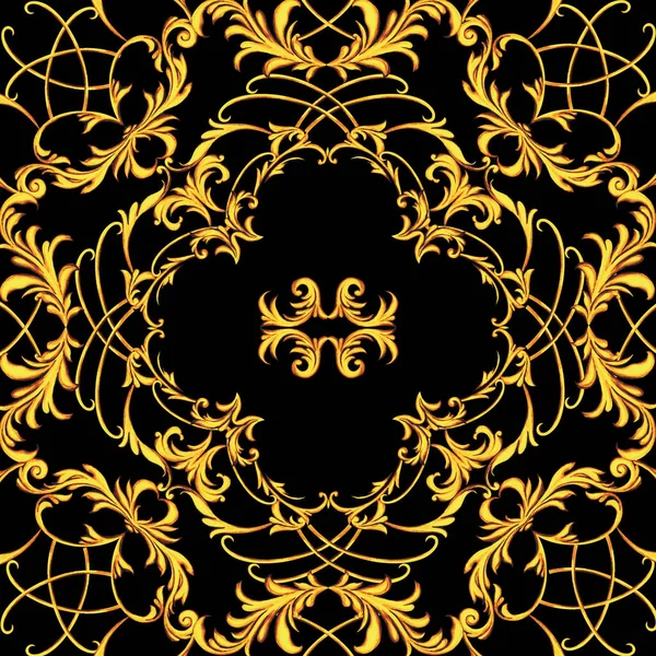 Design of kerchief with golden elements — Stock Photo, Image