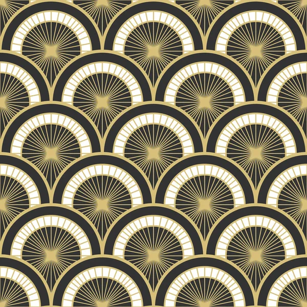 Art Deco biçiminde soyut ve pürüzsüz desen.