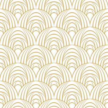 Asya tarzında soyut, pürüzsüz altın deseni.