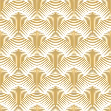 Asya tarzında soyut, pürüzsüz altın deseni.