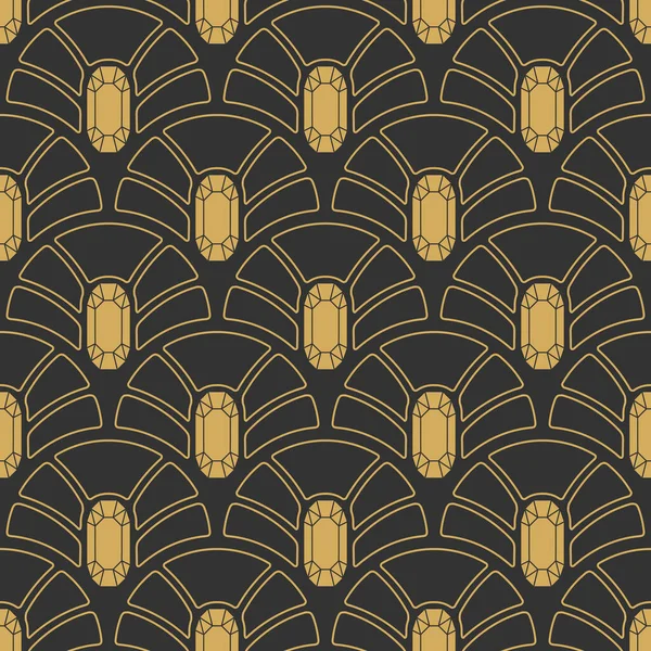 Art Deco biçiminde soyut ve pürüzsüz desen.