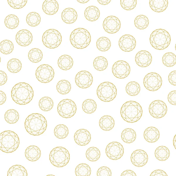 Роскошный бесшовный рисунок с золотом и бриллиантами — стоковый вектор