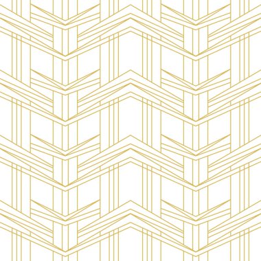 Art Deco biçiminde soyut ve pürüzsüz desen.