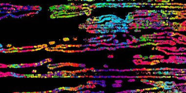 Modern tarzda parlak ve soyut bir resim.