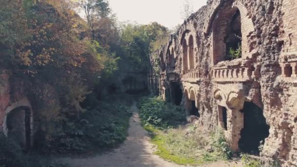 Ruins of military fort. — Stock Video