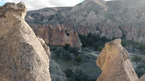 Zelve National Park in Cappadocia. — Stock Video