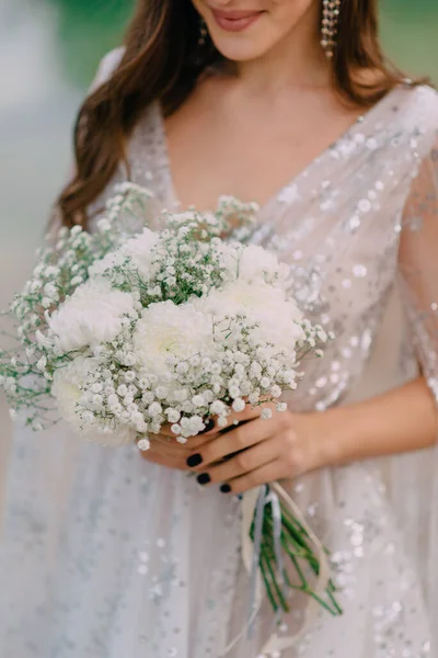 Close-up of brides bouquet. — Stock Photo, Image