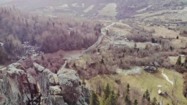 Tustan kalesinin havadan görünüşü.