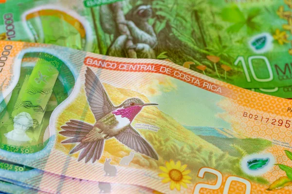 Moneda Costa Rica Ficheros Billetes Nuevos 000 000 Kolones Concepto — Foto de Stock