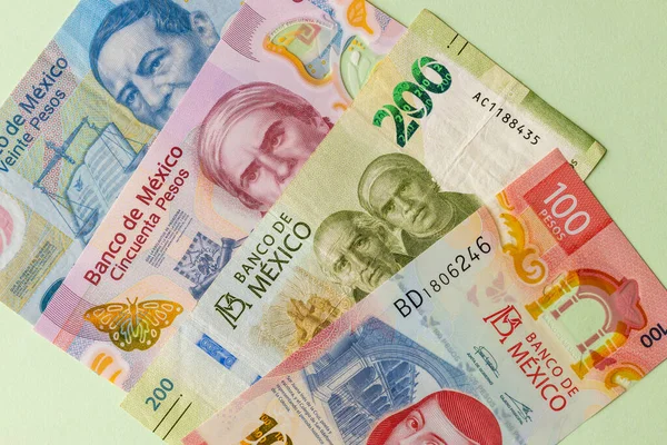 Mexican Pesos Country Currency Creative Business Financial Concept Miscellaneous Money — Stok fotoğraf