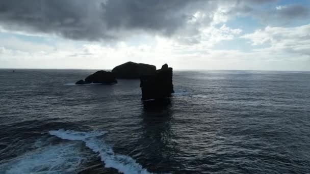 View Aerial Landscape Azores Islands Portugal — 비디오