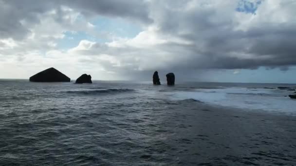 Portekiz Azores Adaları Ndaki Hava Manzarasından Görüntü — Stok video