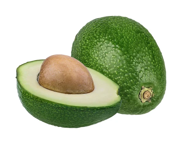 Aguacate Aislado Sobre Fondo Blanco —  Fotos de Stock