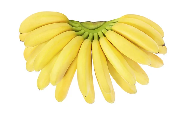 Plátanos Aislados Blanco — Foto de Stock